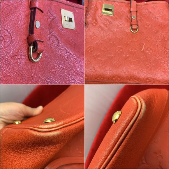 Louis Vuitton Citadine Pm Red Monogram Empreinte Leather Shoulder Bag - Picture 12 of 12